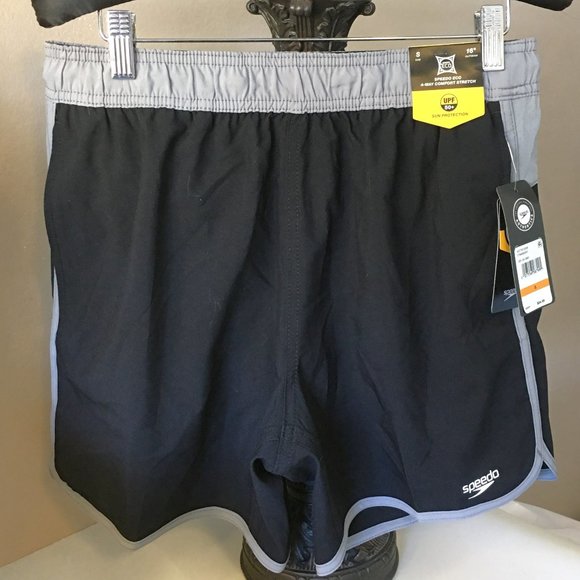 SPEEDO Men's 5.5" UPF Swim Trunks with Pockets  🏄🏊  NEW!!! - Picture 3 of 14